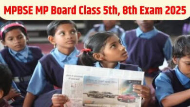 MP Class 5th 8th Exam 2025 Pattern